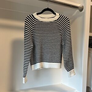 Universal Thread Black and White Striped Sweater